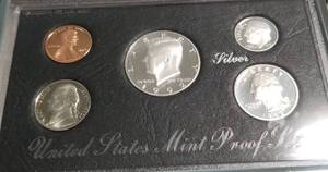 lot 21-A image: 1992-S US PREMIERE SILVER PROOF SET (5 coins)