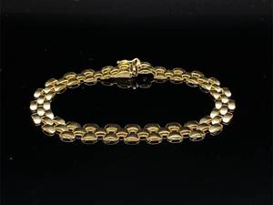 lot 19 image: 18k Yellow Gold Link Bracelet $2750 Retail