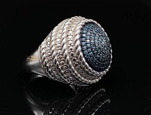 lot 42 image: 12 Carat Diamond Estate Cluster Ring