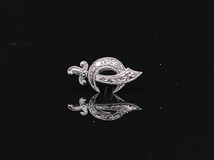 lot 24C image: Three (3) Diamond Shriner Lapel Pins in Platinum and 14k White Gold