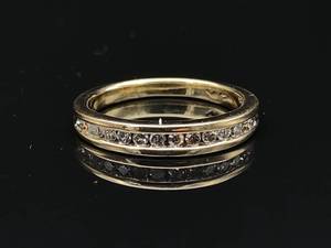 lot 30 image: Channel Set Diamond Ring in 14k Gold $1899 Retail