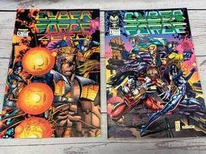 lot 10 image: Cyber Force Issue #0 & 1 Comic Books