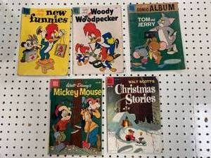 lot 34 image: Lot of 5 Dell Comics from the 1950s