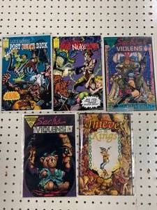 lot 57 image: Lot of 5 Misc. Vintage Comic Books