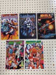 lot 64 image: Lot of 5 Misc. Vintage Comic Books