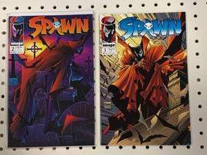 lot 73 image: Spawn Comic Book Issues # 2 & 3