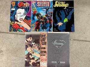 lot 75 image: Lot of 5 Misc. Vintage Comic Books