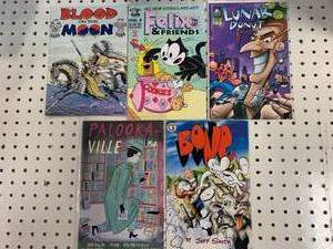 lot 83 image: Lot of 5 Misc. Vintage Comic Books