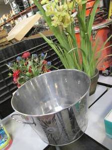 lot 7 image: Artificial Flowers and Large Metal ...