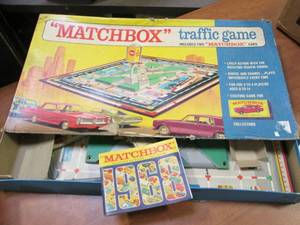 lot 22 image: 1968 Matchbox Traffic Board Game Wi...