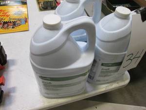 lot 34 image: (3) 1 Gallon Jugs Of Floor Cleaner...