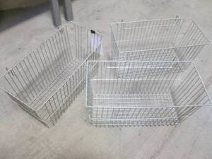 lot 42 image: (2) Metal Shop Baskets...