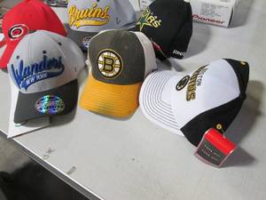 lot 52 image: Lot of Hats With Hockey Team Names ...