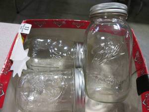 lot 84 image: (3) Vintage MasonCanning Jars...