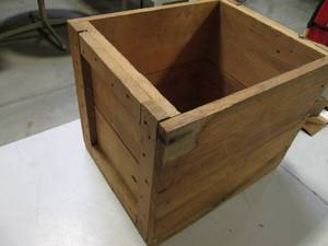 lot 99 image: Smaller Wood Parts Crate 18  X 14....