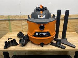 lot 13 image: RIDGID 16 Gal. 6.5-Peak HP NXT WetDry Shop Vacuum with Detachable Blower, Filter, Hose and Accessories