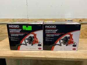 lot 14 image: RIDGID Lot of 2-  PowerClear Drain Cleaners