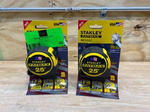 lot 43 image: STANLEY Lot of 2-  FATMAX 25 ft. Tape Measures