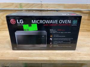 lot 57 image: LG ELECTRONICS NeoChef 0.9 cu. ft. Countertop Microwave in Stainless Steel