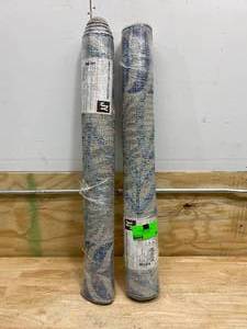 lot 66 image: JONATHAN Y Lot of 2-  Tropics Palm Leaves GrayBlue IndoorOutdoor 3 ft. x 5 ft. Area Rugs
