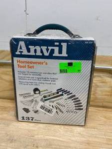 lot 69 image: ANVIL 38 in. Drive SAE and Metric Home Tool Kit Set (137-Piece)