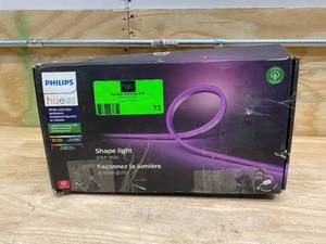 lot 73 image: PHILIPS Hue White & Color Ambiance Outdoor LightStrip 5m16ft (Requires Hub)