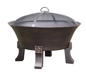 lot 109 image: HAMPTON BAY 26 in. Del Oro Cast Iron Fire Pit