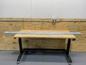 lot 111 image: ECONOCO 84 in. L Zinc Imperial Line Surface Mount Single Slotted Wall Standard (10-Pack)