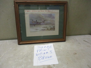 William Brown Signed Print