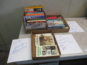 Vintage Hockey and Baseball Collectors Books