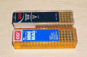 lot 93 image: 2 Partial Boxes CCI .22 LR Ammo