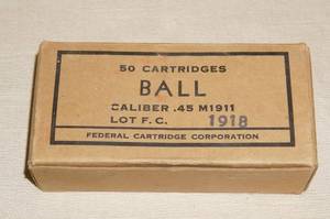 lot 86 image: Federal .45 M1911 Ball Ammunition