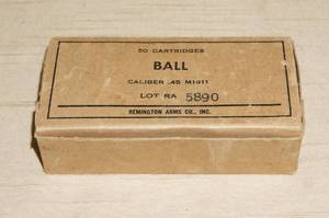 lot 87 image: Partial Box of Mixed .45 M1911 Ball Ammunition