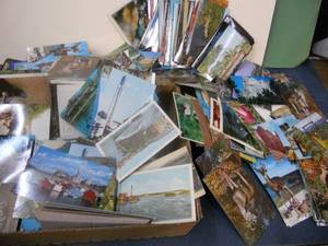 lot 92 image: Box of Old Postcards