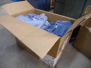 lot 100 image: Box of DenimJeans for Reuse