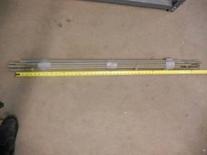 lot 153 image: Threaded Rod - 9 pieces 58 approximately 48 long