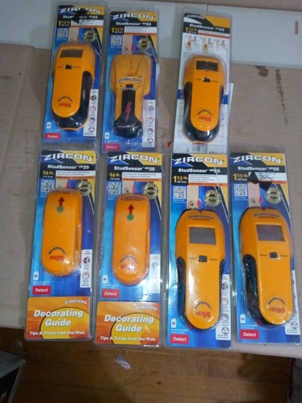 mixed lot of StudSensor HD55 Stud Finder by Zircon