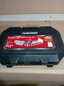 lot 13 image: Mechanics Tool Set (94-Piece) by Husky- open box