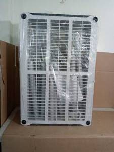 lot 33 image: Gray 5-Tier Plastic Garage Storage Shelving Unit (36 in. W x 72 in. H x 24 in. D) by HDX- open box slightly damaged