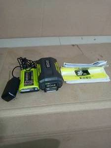 lot 64 image: 40-Volt Lithium-Ion 5 Ah High Capacity Battery  by RYOBI