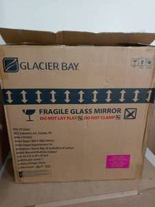 lot 73 image: 30-38 in. W x 30-316 in. H Frameless Surface-Mount Tri-View Bathroom Medicine Cabinet by Glacier Bay