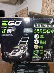 lot 78 image: EGO POWER 56-Volt Lithium Ion Push 21-in Cordless Electric Lawn Mower- used battery and charger not included
