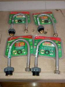 lot 84 image: Click Seal Universal Faucet Connector by Fluidmaster- set of 4 not used