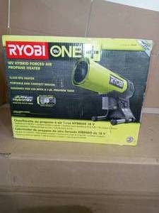 lot 98 image: 18V ONE HYBRID FORCED AIR PROPANE HEATER MODEL #P3180- open box not used