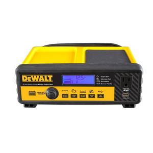 lot 1 image: 30 Amp Automotive 12-Volt Bench Battery Charger by Dewalt - open box not used