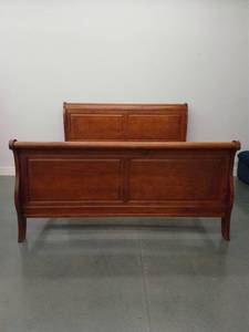 Louis Phillipe King Size Sleigh Bed