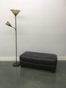 Ottoman & Standing Lamp