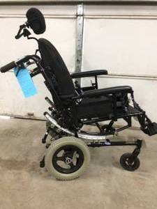 lot 5 image: MSRP $3500&nbspInvacare Solara 2G  Adult Tilt-in-Space Wheelchair With&nbspInvacare Matrx PB Constant Motion Back Support - Good Working Condition