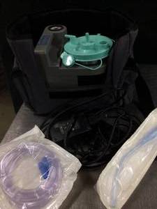 lot 45 image: MSRP $400&nbspDeVilbiss Vacu-Aide Homecare REliable & Portable Suction Pump Unit With Battery - Many Uses For Suctioning Out Liquid In Small Places  Great Working Condition