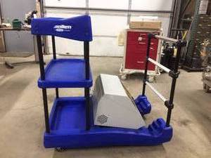 lot 78 image: Allen Medical SystemsALLEN  HILL ROM A-71600 Heavy Duty Advance Accessory Cart - Excellent Condition  Great For Moving Large & Small Items At Once